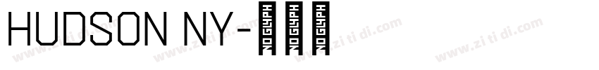 Hudson NY字体转换